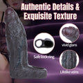 Realistic Silicone Penis Sleeve & Extender - Wearable Girth Enhancer with Delay Cock Ring