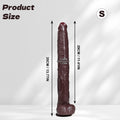 Domlust Deep Abyss — Super Long Black Silicone Dildo | 12+ Inch Deep Insertion with Suction Cup