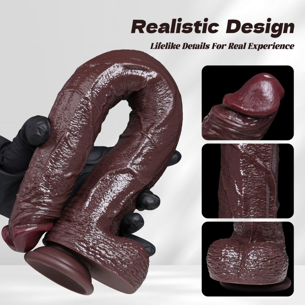 Domlust Deep Abyss — Super Long Black Silicone Dildo | 12+ Inch Deep Insertion with Suction Cup