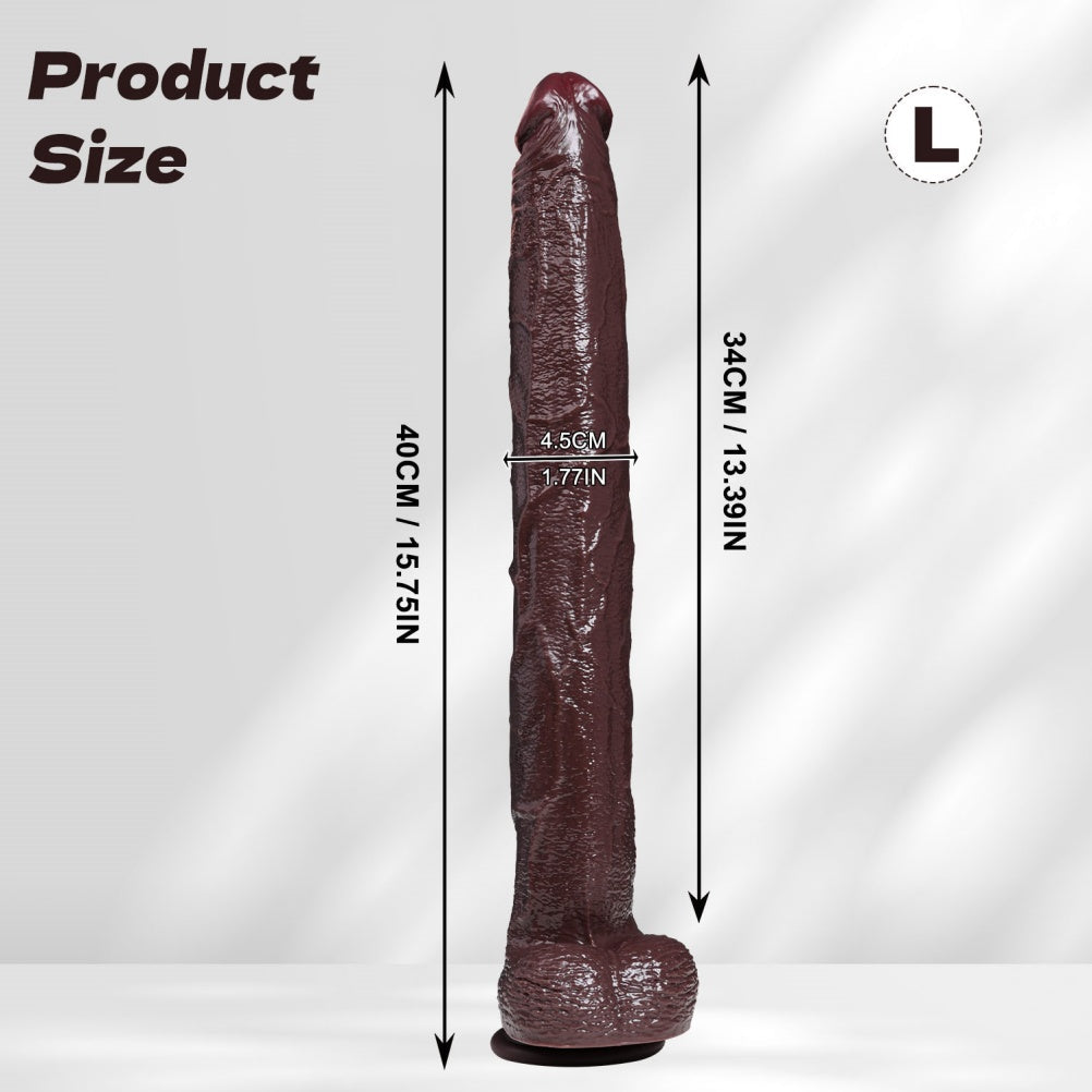 Domlust Deep Abyss — Super Long Black Silicone Dildo | 12+ Inch Deep Insertion with Suction Cup