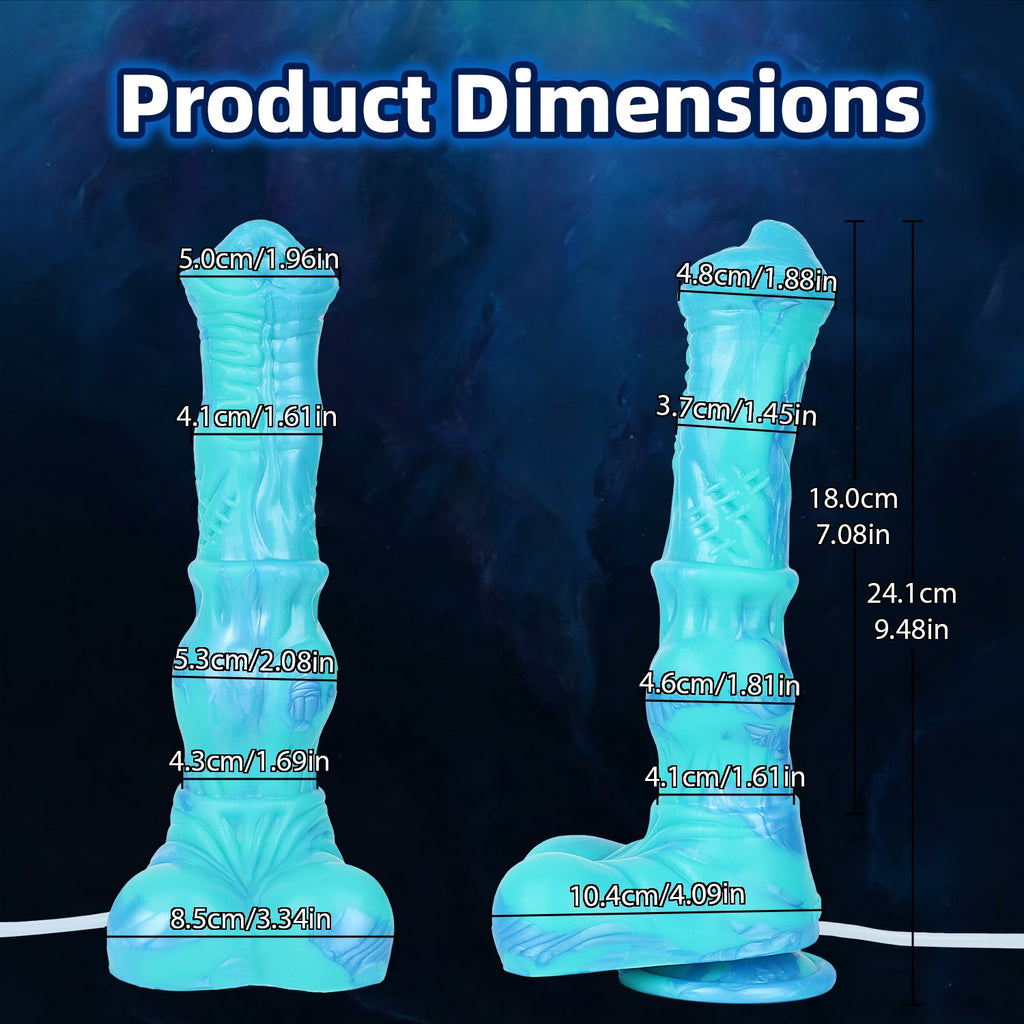 Fantasy Horse Dildo with Squirt Function – Creature Cock Ejaculating Silicone & Suction Cup