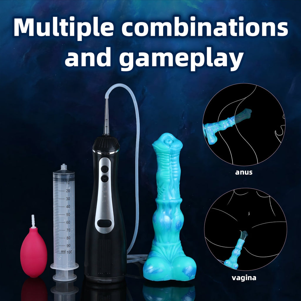 Fantasy Horse Dildo with Squirt Function – Creature Cock Ejaculating Silicone & Suction Cup