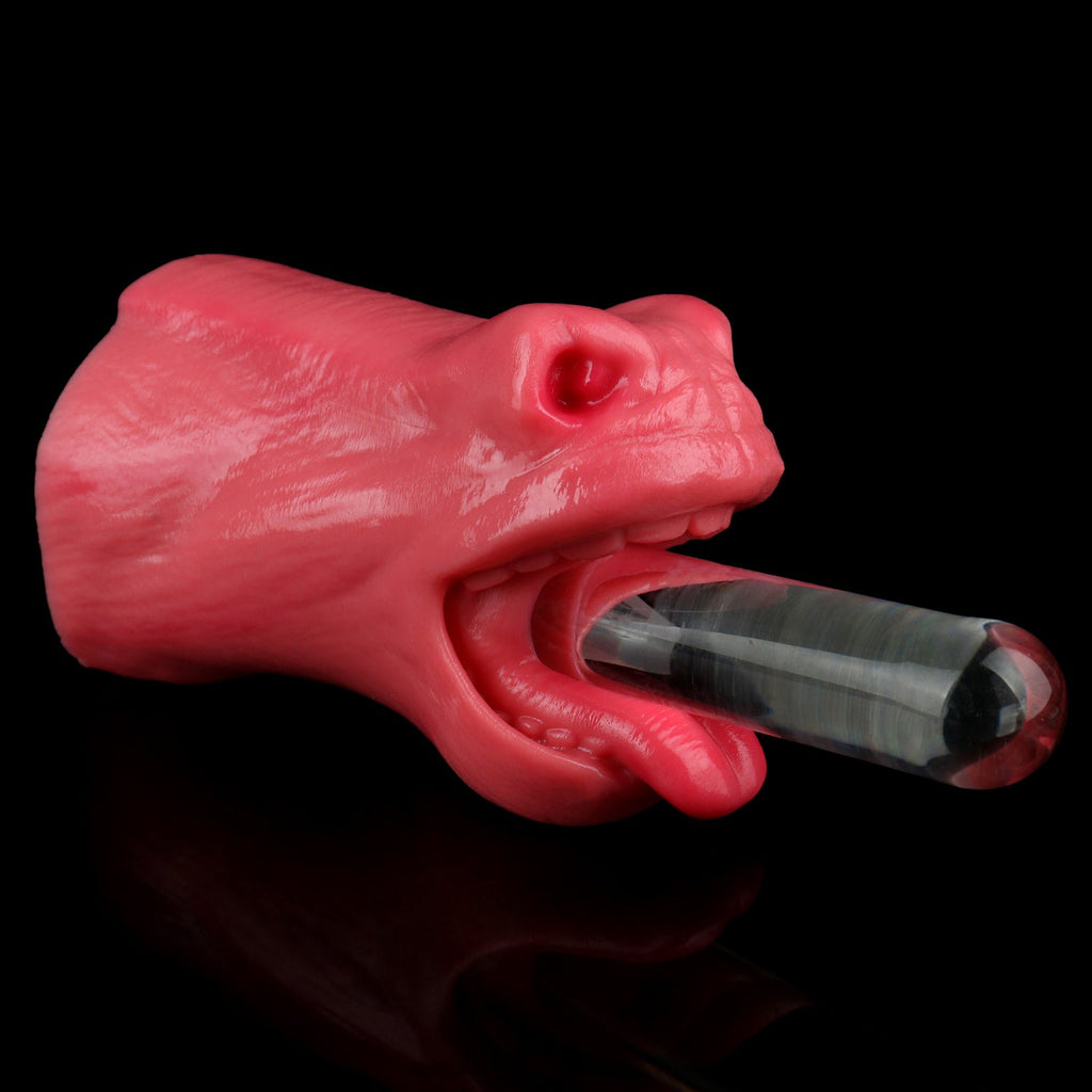 Realistic Horse Mouth Pocket Pussy – Platinum Silicone Animal Blowjob Stroker for Men Sex Toys