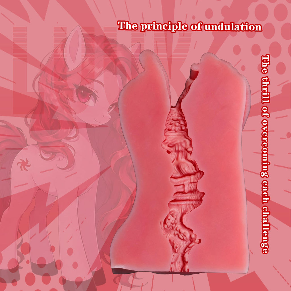 Realistic Horse Mouth Pocket Pussy – Platinum Silicone Animal Blowjob Stroker for Men Sex Toys