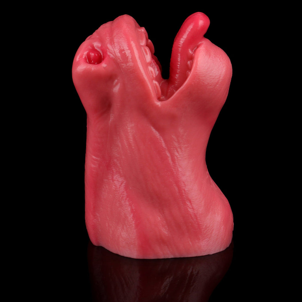 Realistic Horse Mouth Pocket Pussy – Platinum Silicone Animal Blowjob Stroker for Men Sex Toys