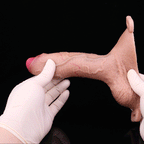 7-Inch Penis Sheath Realistic Strap-on Harness -  Uncut Dildo Wearable Pants Sex Toys for Men