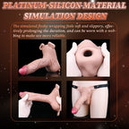 7-Inch Penis Sheath Realistic Strap-on Harness -  Uncut Dildo Wearable Pants Sex Toys for Men
