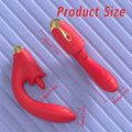 G-Spot Vibrating Thrusting Dildo with Suction Magic Wand – Insertion-Based Female Vaginal Stimulator