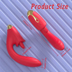 G-Spot Vibrating Thrusting Dildo with Suction Magic Wand – Insertion-Based Female Vaginal Stimulator