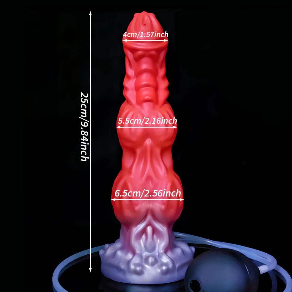 Ejaculating Monsterdildo Anal Butt Plug - Fantasy Cumming Dildos Women Masturbation Toy