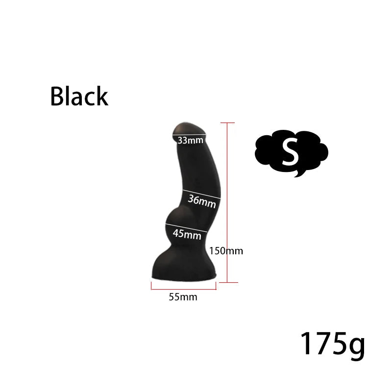 Big Knotted Dildo Large Butt Plug - Fantasy Animaldildo Anal Dilator Suction Cup Sex Toys