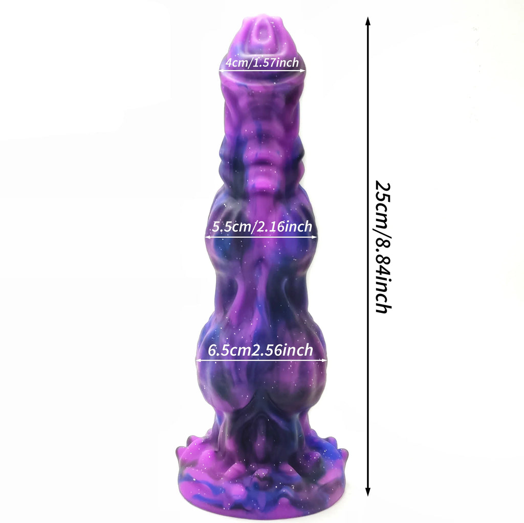 Purple Dragon Dildo Vaginal Masturbator - Exotic Monsterdildo Anal Sex Toys for Women