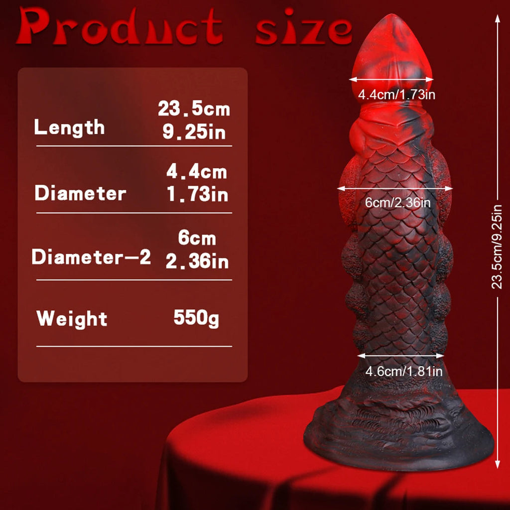 Monster Dildo Anal Plug - Colorful Exotic Animal Dildo Dilator Sex Toys for Men Women