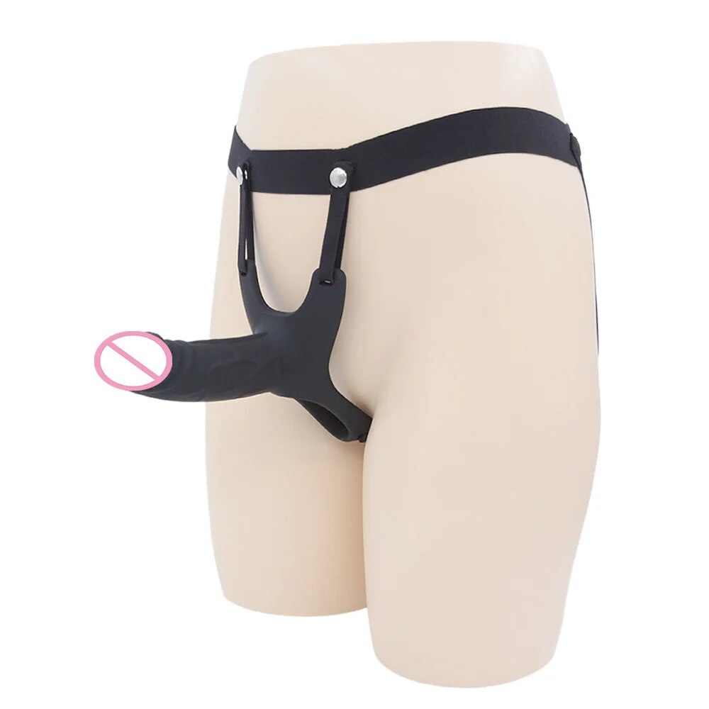 Male Strap On Cock Sleeve Sheath - Realistic Penis Enlarger Harneess Extender Pegging Play