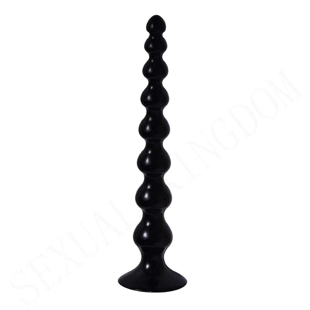 14 inch Long Anal Beads Butt Plug -Silicone Dildo Sex Toy for Men Women