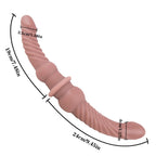 Double End Realistic Dildos Butt Plug - Silicone Fantasy Dildo Anal Sex Toys for Couple