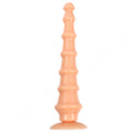 Long Silicone Anal Plug Dilator - Big Threads Anal Dildo Expansion Prostate Orgasm