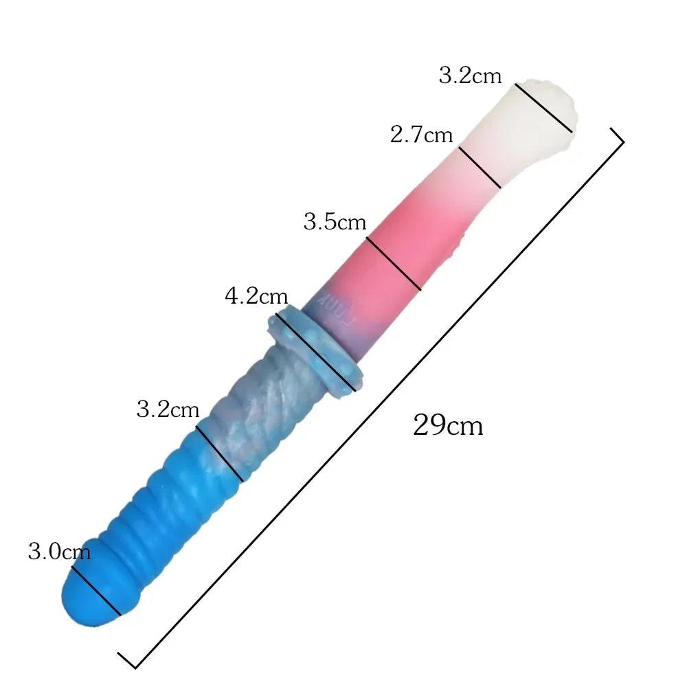 Double End Anal Dildos - Realistic Silicone Dildos Vagina Sex Toys for Women Lesbian