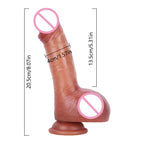 Ejaculating Dildo Butt Plug - Realistic Squirting Silicone Dildo Female Sex Toy