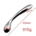 Metal Dildo Anal Plug - Double End Stainless Steel Butt Plug Sex Toys for Women Men