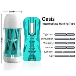 Vaccum Sucking Male Masturbation Cup - Silicone Pocket Pussy Vibrating Blowjob Masturbator