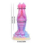 Luminous Monster Dildo - Exotic Dog Dildo Knotted Butt Plug Male Female Sex Toy