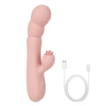 Tongue Clit Clamp Vibrating Dildo - G Spot Clitoral Stimulation Women Sex Toy