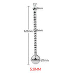 Metal Dildo Penis Plug - Stainless Steel Horse-Eye Stick Penis Milking Male Sex Toys