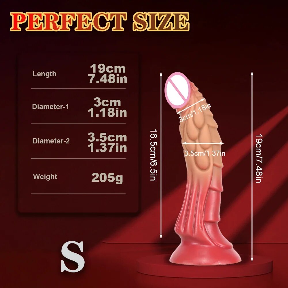 Fantasy Monster Dildo Butt Plug - Realistic Dragon Tentacle Dildos Anal Sex Toys