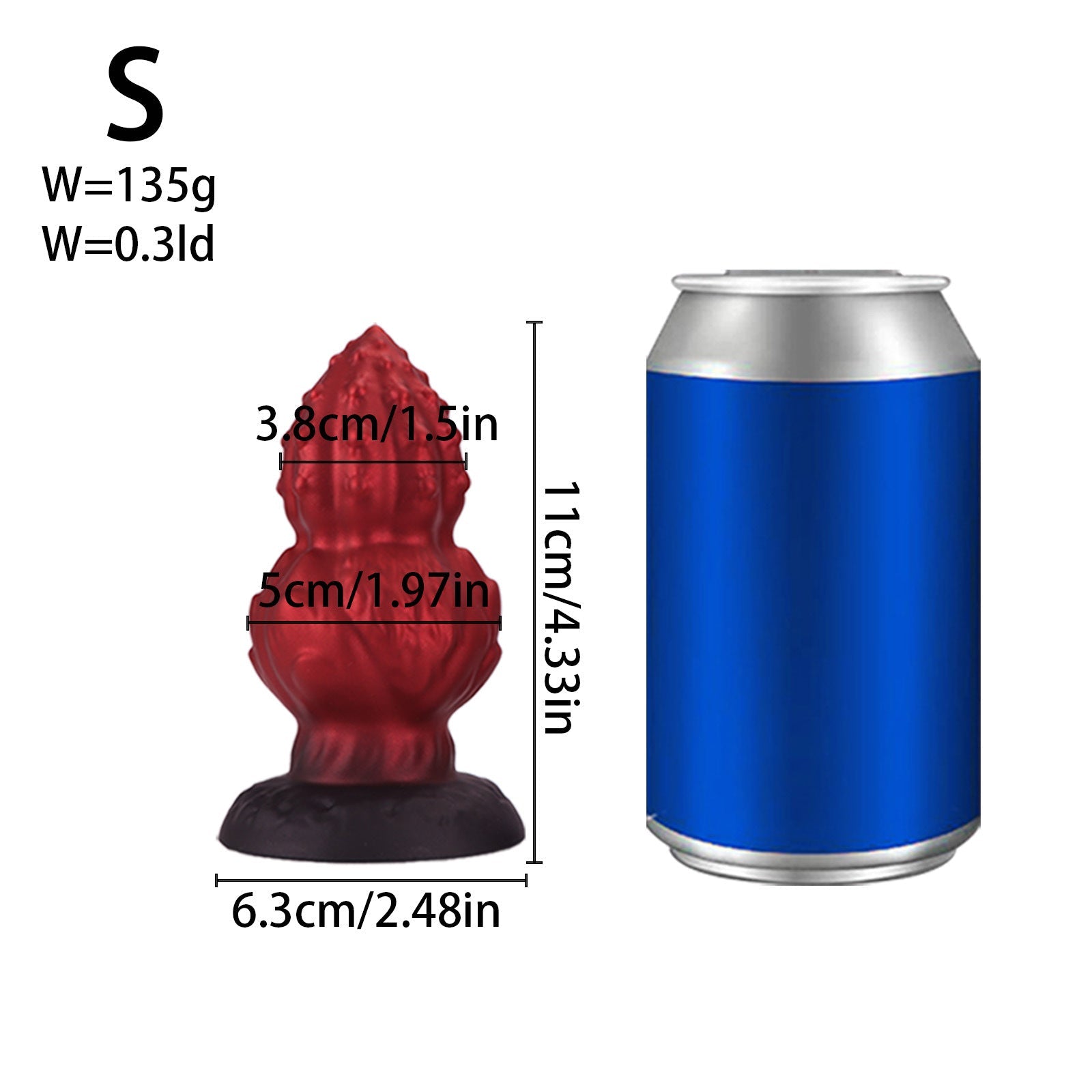 Walnut Monsterdildo Butt Plug - Silicone Anal Dilator Expander Vaginal Sex Toys for Men Women