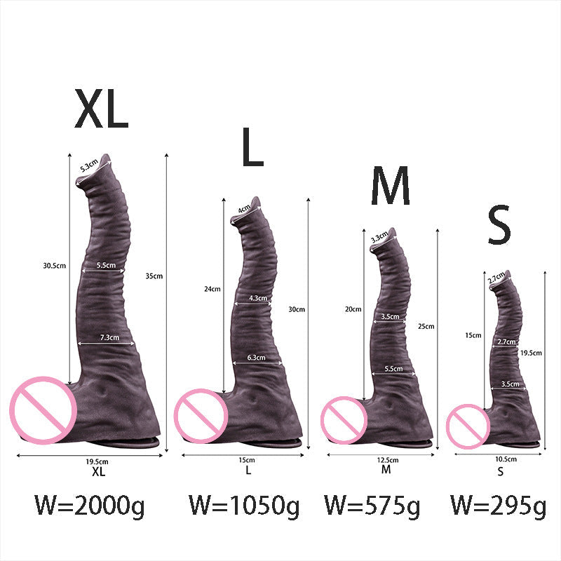 Elephant Penis Anal Dildo Butt Plug - Realistic Animal Monsterdildo Silicone Female Sex Toy