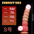 Huge Monster Anal Dildo Butt Plug - Big Threads Fantasy Dildos Female Sex Toy
