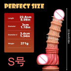 Huge Monster Anal Dildo Butt Plug - Big Threads Fantasy Dildos Female Sex Toy