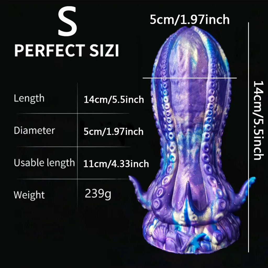 Fantasy Monster Dildo Butt Plug - Exotic Starry Silicone Anal Dildos Vaginal Prostate Massager
