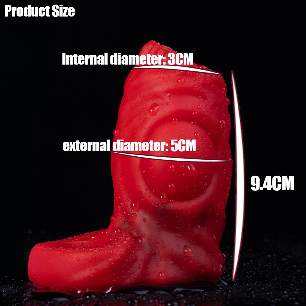 Monsterdildo Dragon Penis Sleeve Enlarger - Sillicone Fantasy Men Gay Pegging Sex Toys