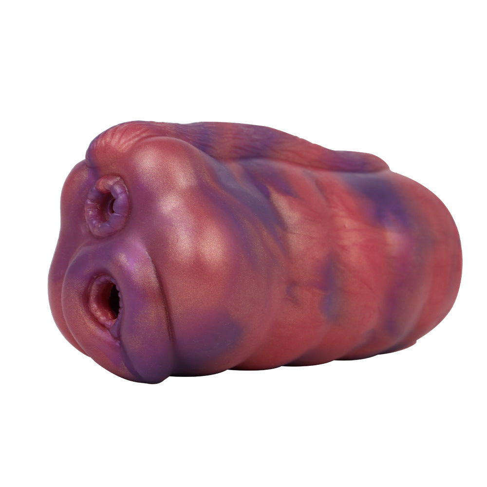 Fantasy Monster Pocket Pussy Male Masturbator - Double Hole Penis Masturbation Silicone Stroker