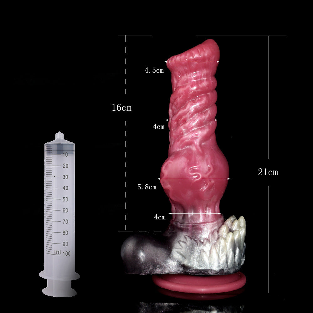 Squirting Horsedildo Butt Plug - Silicone Monster Dildo Vaginal Prostate Massger