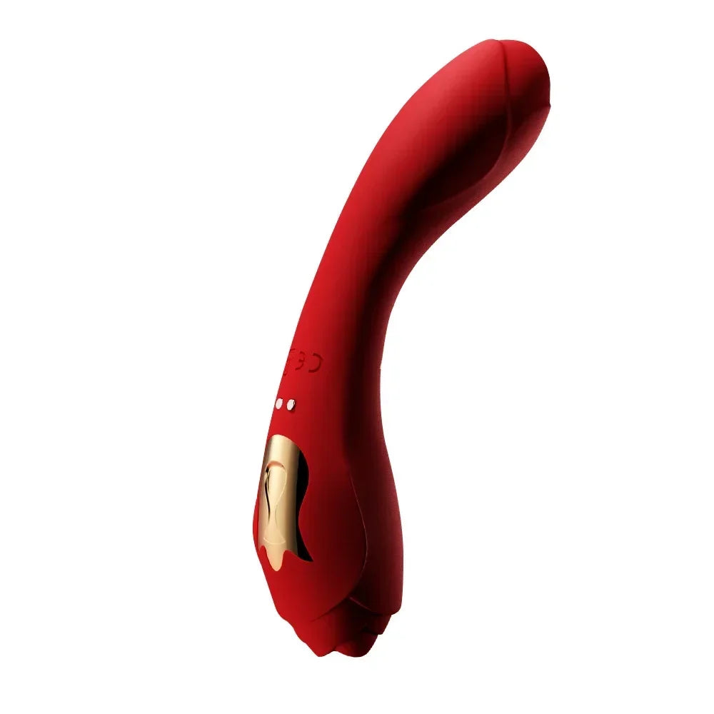 Vibrating Dildos G Spot Rose Vibrator - Dual End Dildo Vibrator Bendable Female Sex Toys