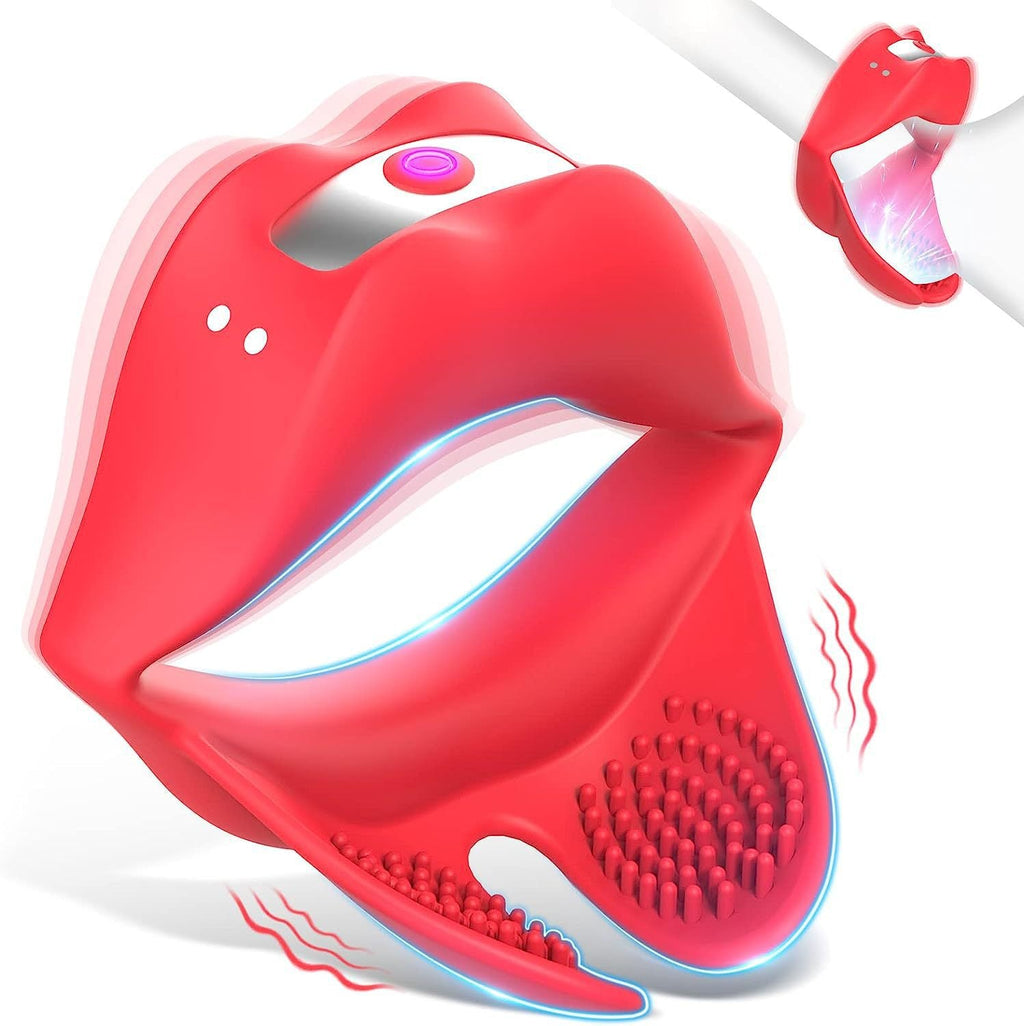 Vibrating Cock Ring Oral Sex Toys - Remote Control Penis Stimulator Mens Vibrator Couple Play