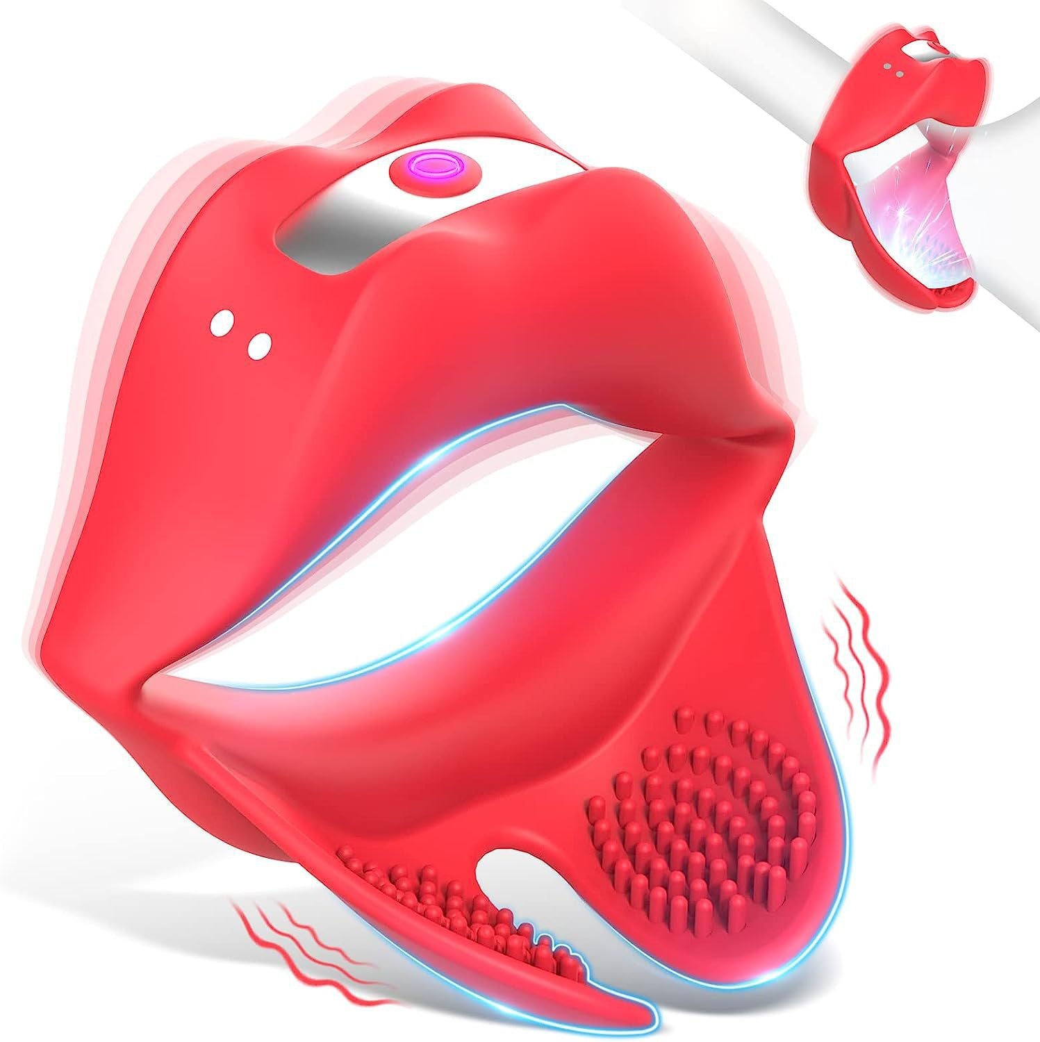Vibrating Cock Ring Oral Sex Toys - Remote Control Penis Stimulator Mens Vibrator Couple Play