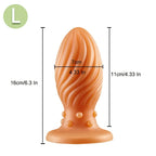 Knotted Silicone Anal Butt Plug - Sprial Anal Dilator Expansion Vagina Prostate Massager