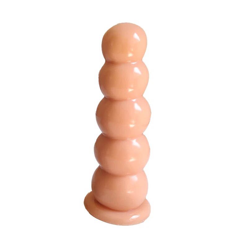 Suction Cup Huge Dildo Butt Plug - Graduated Beads Anal Dildos Sex Toys for Men Women