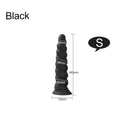 Silicone Anal Dildo Butt Plug - Big Spiral Anal Plug Vaginal Prostate Massager