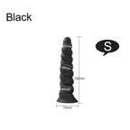 Silicone Anal Dildo Butt Plug - Big Spiral Anal Plug Vaginal Prostate Massager
