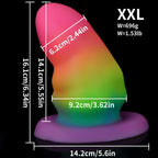 Fantasy Luminous Anal Dildo Butt Plug - Colorful Big Silicone Vaginal Anal Sex Toys