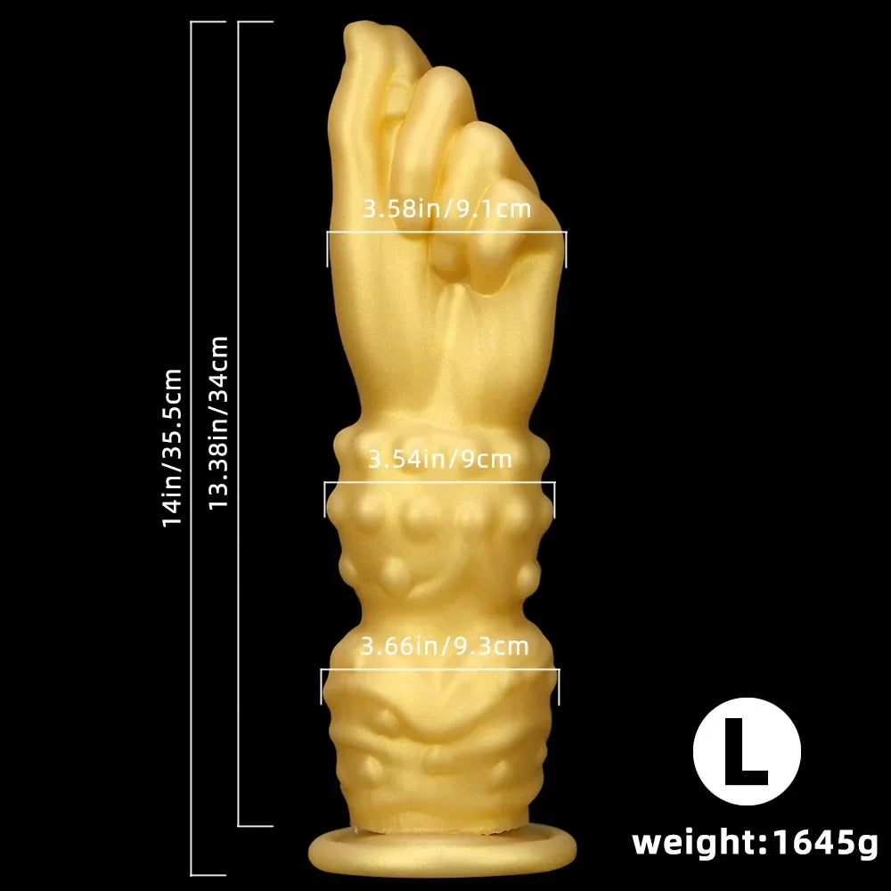 Huge Fantasy Fist Anal Dildo Butt Plug - Realistic Silicone Anal Dilator Prostate Massager