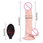 Penis Squirting Dildo Butt Plug - Realistic Dildos Strapon Ejaculating Female Sex Toys