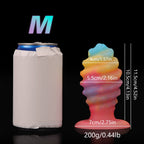 Luminous Conch Anal Dildo Butt Plug - Colorful Sprial Monsterdildo Vaginal Prostate Massager