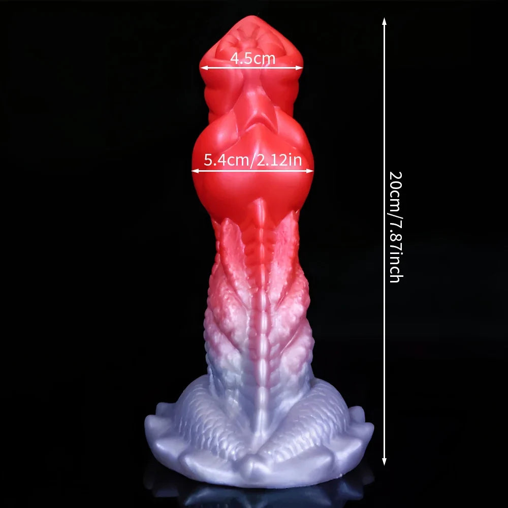Fantasy Knotted Dildos Butt Plug - Exotic Dog Dildo Monster Sex Silicone Anal Sex Toy