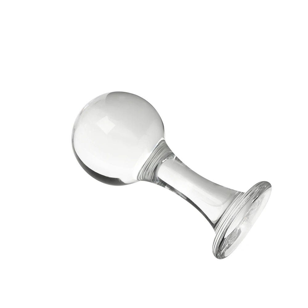 Glass Dildo Butt Plug - 40-60mm Big Ball Pyrex Crystal Anal Plug Sex Toys
